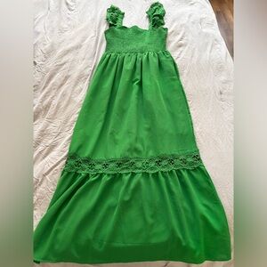 Green Maxi Dress like new
